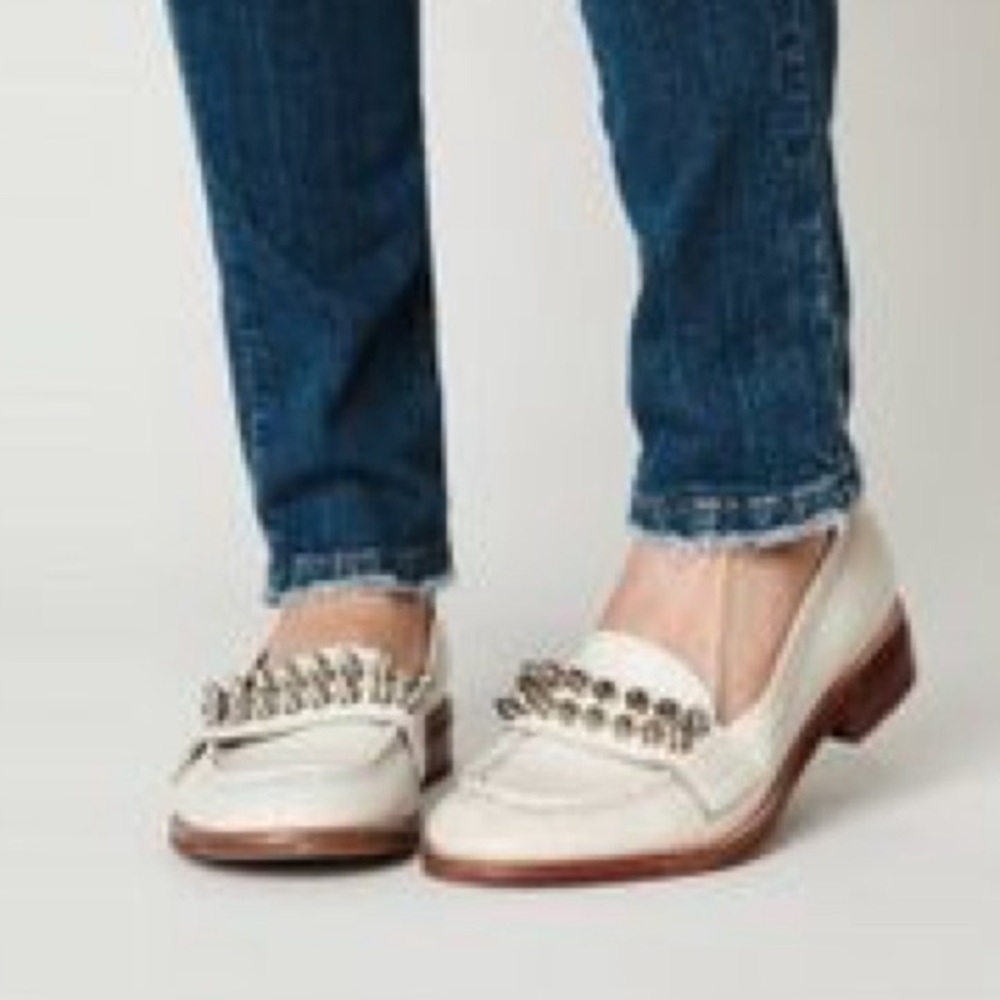 Jeffrey Campbell Bite 2 Spike Loafer White 8.5